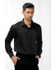 Tissufin Black With White Printed Pure Cotton Shirt